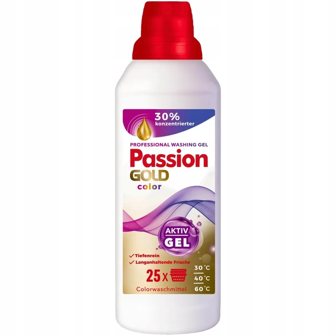 Passion Gold Color Laundry Gel 1L - effective and gentle on fabrics