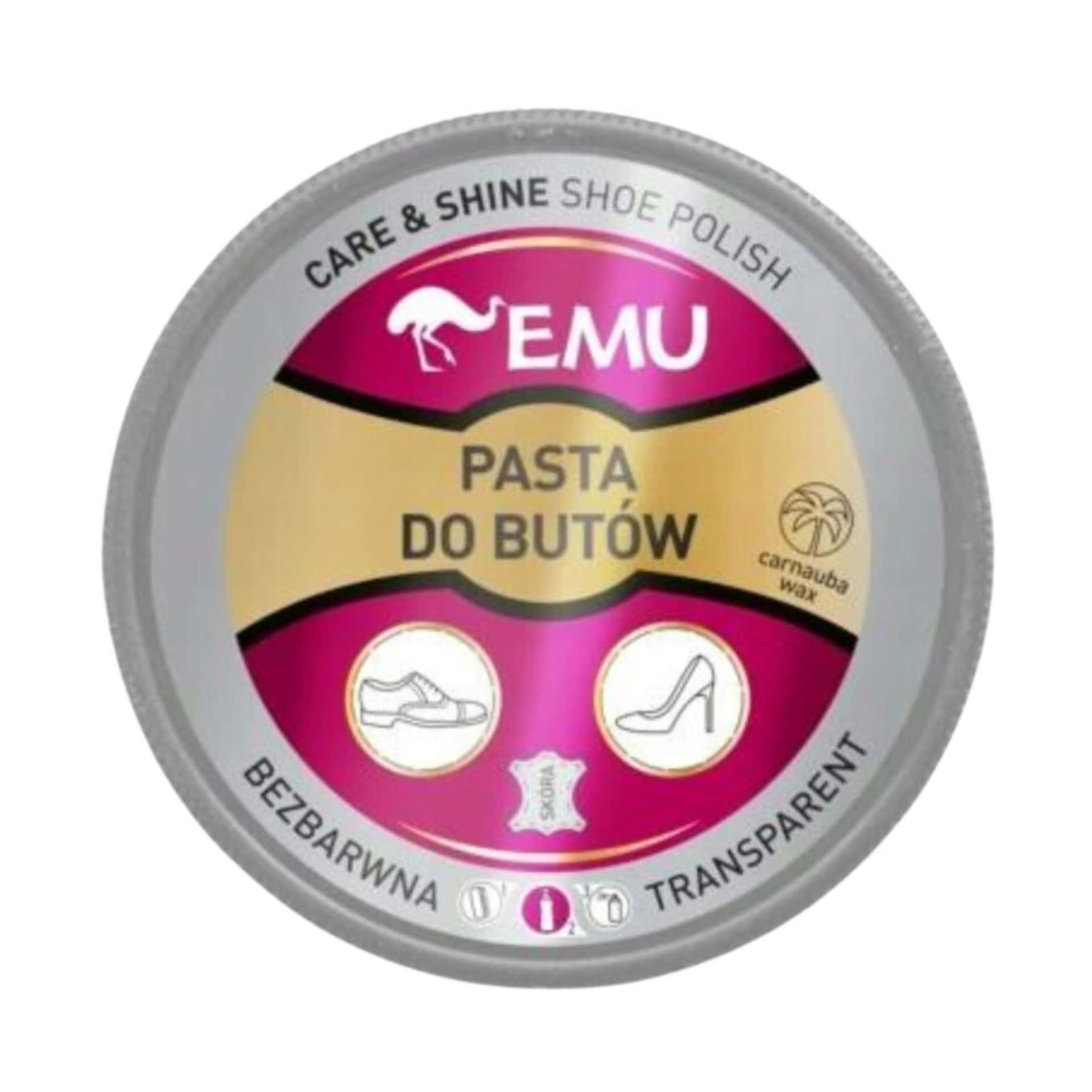 Emu Shoe Polish Paste colorless 50 ml - perfect for all types of leather