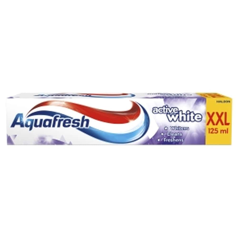 Aquafresh Active White toothpaste - a brighter smile every day!