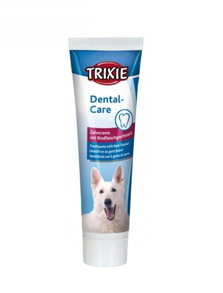 TRIXIE Dog toothpaste with meat flavor - 100 g - for a healthy smile