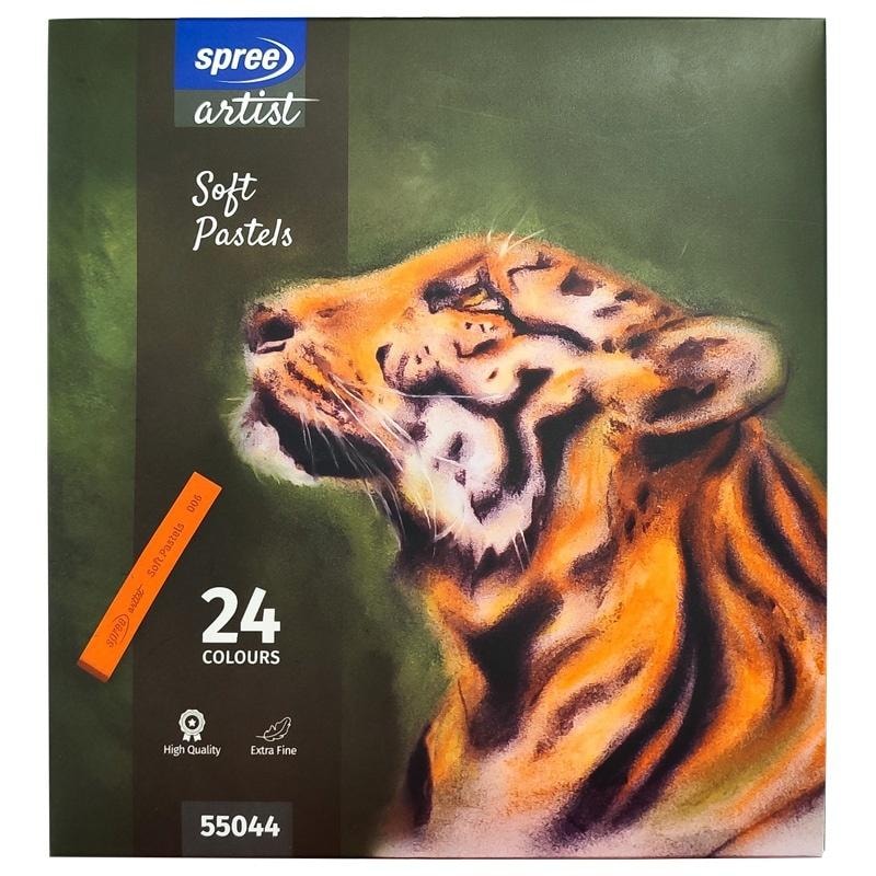 Extra Fine Dry Pastels 24 colors - ideal for learning to draw