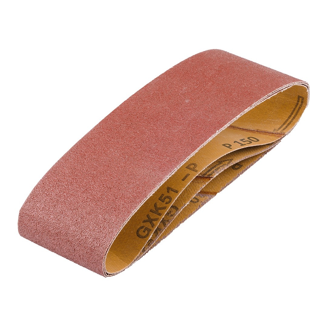 GRAPHITE Endless sanding belts 75 x 533 mm, P150, 3 pcs - ideal for sanding