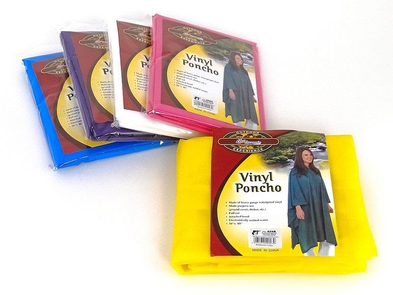 Rain poncho vinyl - ideal for rainy days