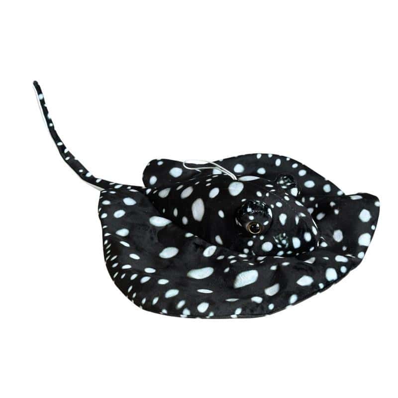 Black decorative stingray for aquarium 55 cm - add charm to your underwater world