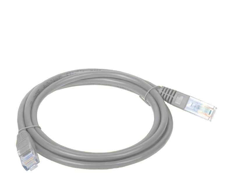 Alantec Patchcord U/UTP Cat.5e PVC 1.0m grey - reliable network connection