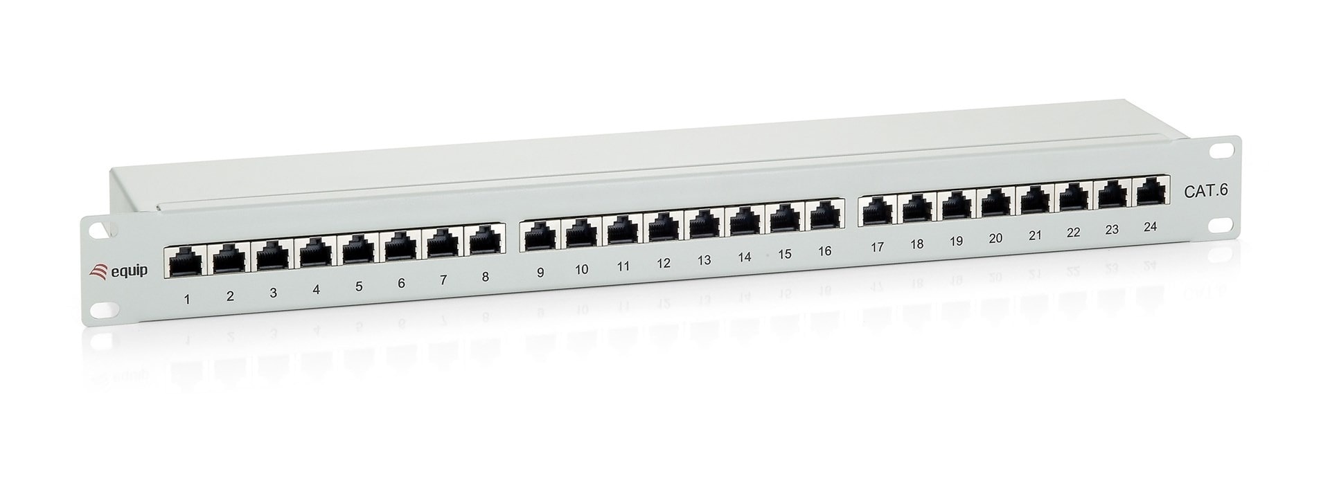 Equip Patch Panel CAT6 24 Port - reliable network connection