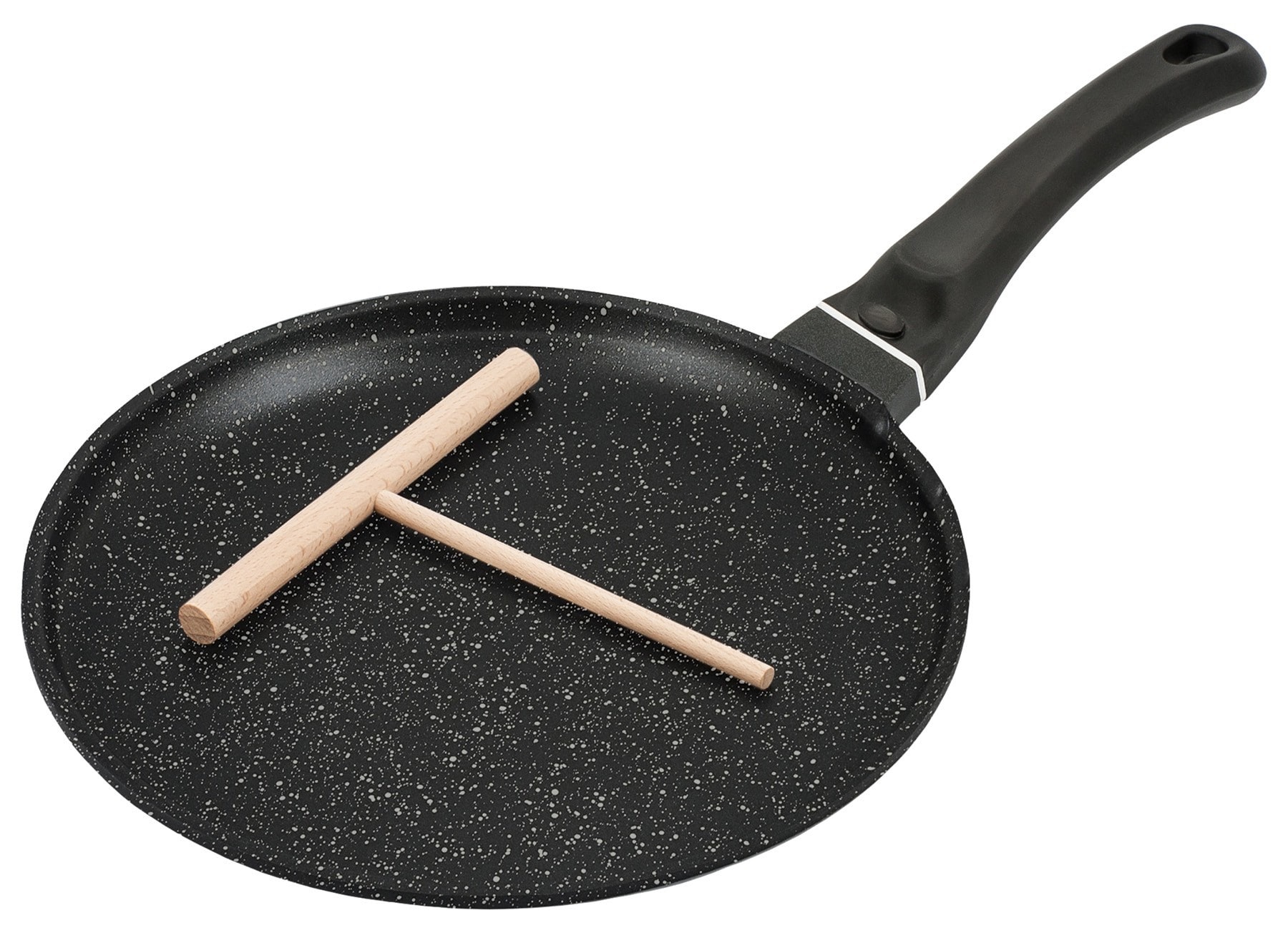 Kinghoff Crepe Pan - Black Marble Ø26 cm - Perfect for Your Kitchen