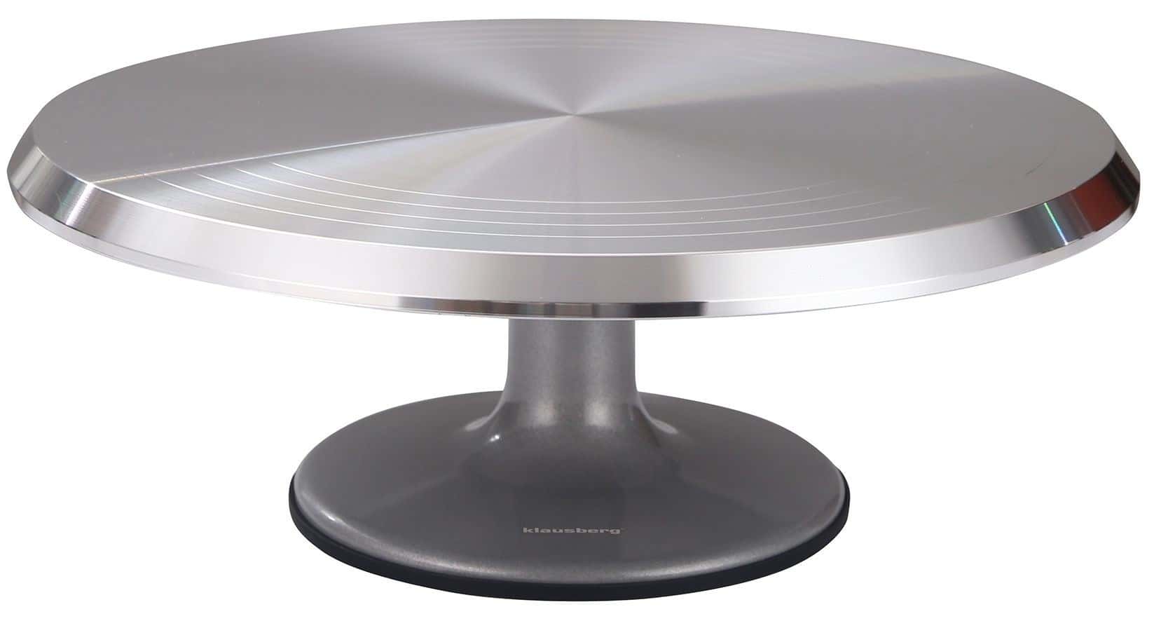Klausberg Rotating stainless steel cake turntable 36 cm - perfect for cake decorating