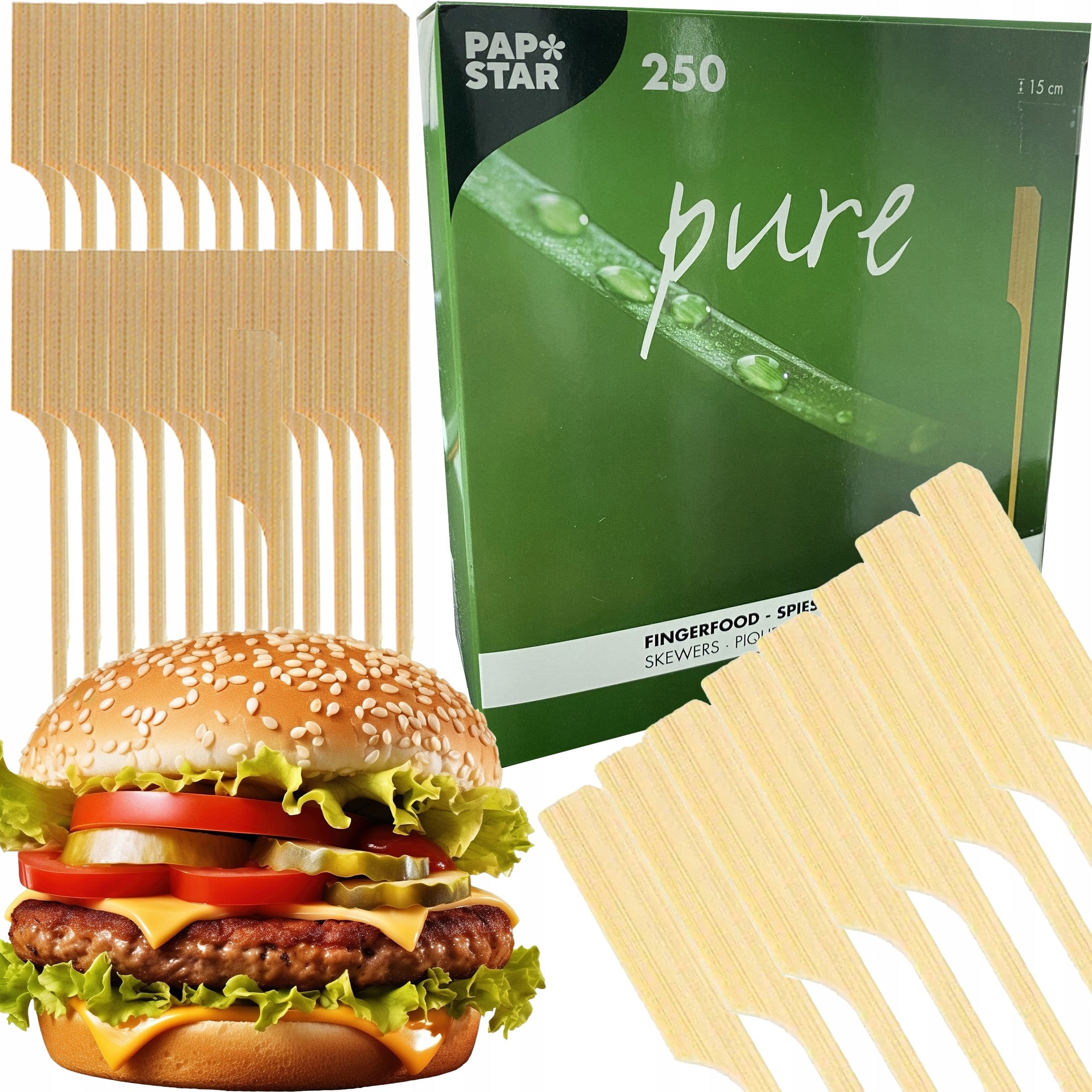 Wooden sticks 15 cm - 250 pieces ideal for crafts