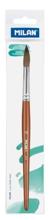 Milan Round Brush Series 101 No. 18 - ideal for watercolor