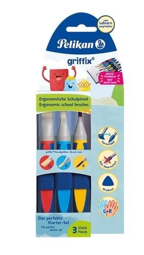 Pelikan Griffix - Brush Set 3 Sizes - perfect for children