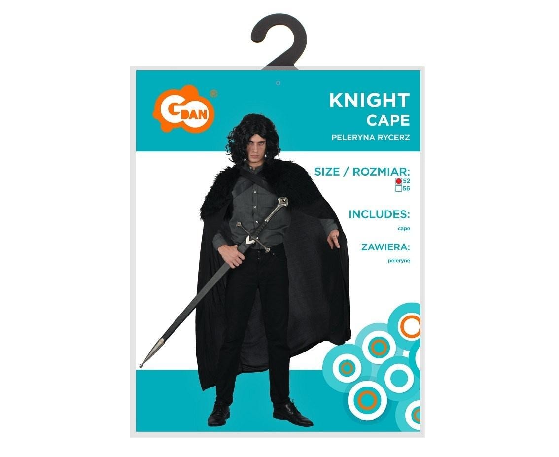 Godan Knight Cloak for adults - black, size 52