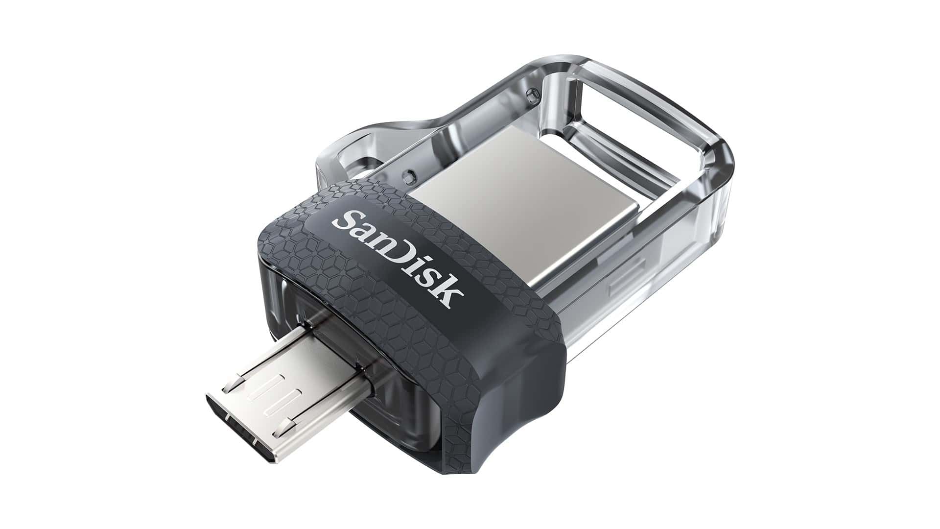 SanDisk Ultra Flash Drive 128GB USB 3.0 microUSB gray - fast data transfer