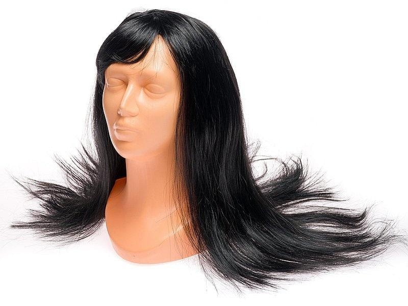 Black wig long hair - perfect for a party