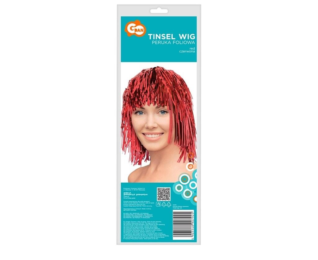 Godan Red Foil Wig - Hit for Carnival!