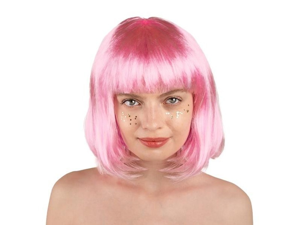 PartyDeco Cleopatra wig light pink - perfect for parties