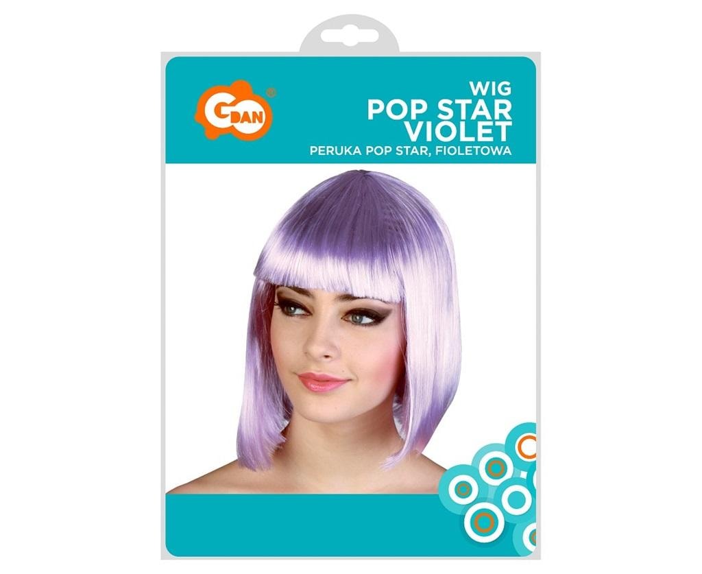 Pop Star Wig purple - perfect for a party