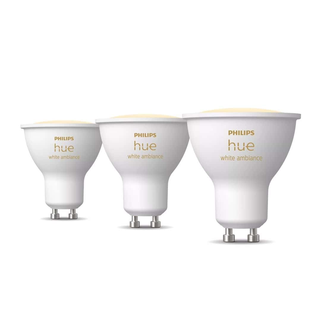 Philips Hue White Ambiance - Spot GU10 (3 pcs) - Smart Lighting