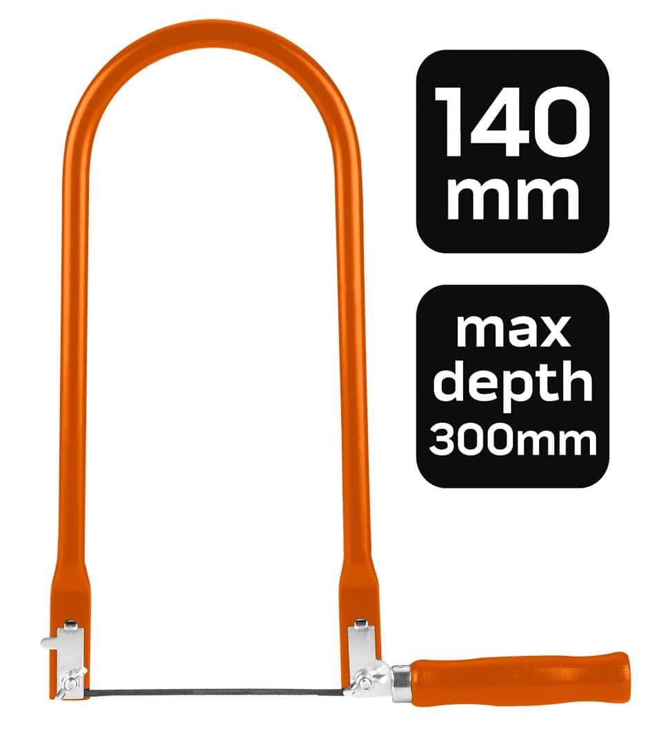 NEO TOOLS Coping saw 140 mm - precise cutting up to 300 mm