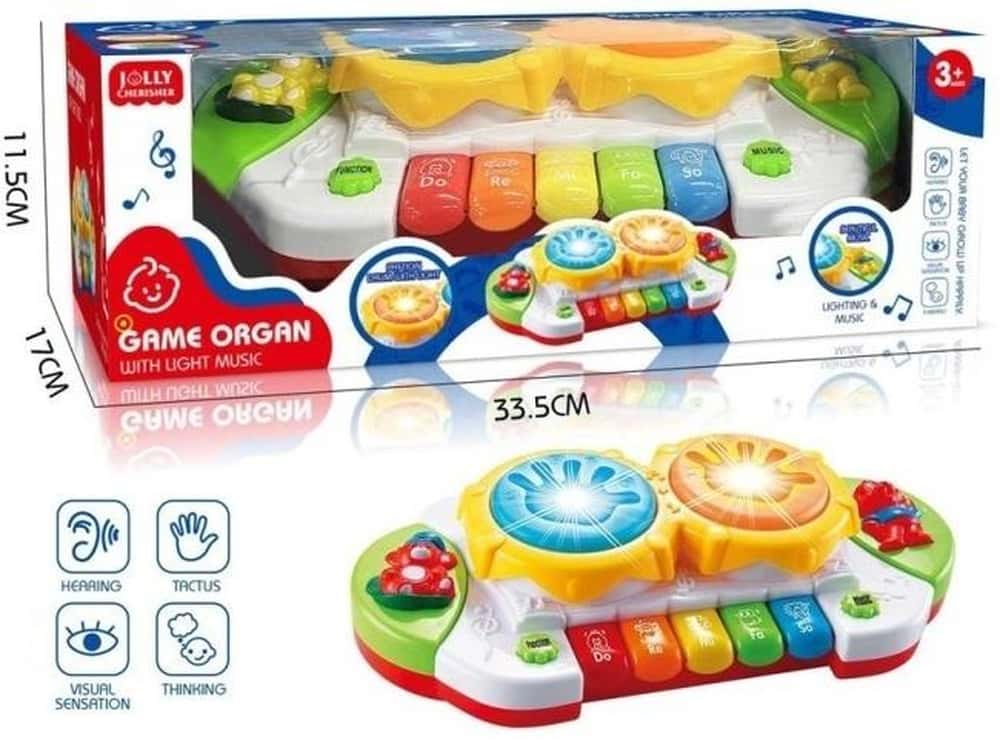 Jolly Cherisher Interactive Piano with Lights for Children