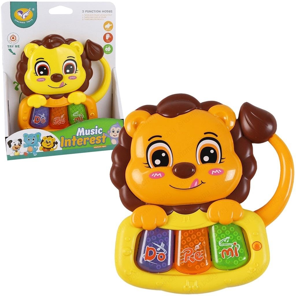 Musical lion piano - interactive toy for children