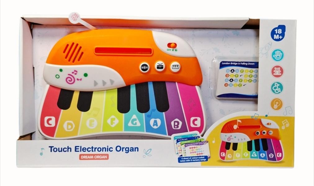 SWEDE Colorful electronic piano with cards - perfect as a gift