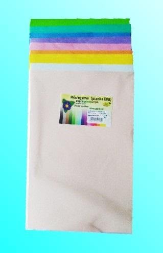 Galeria Hobby Pastel micro rubber foam 20x30 cm - 10 sheets of creativity