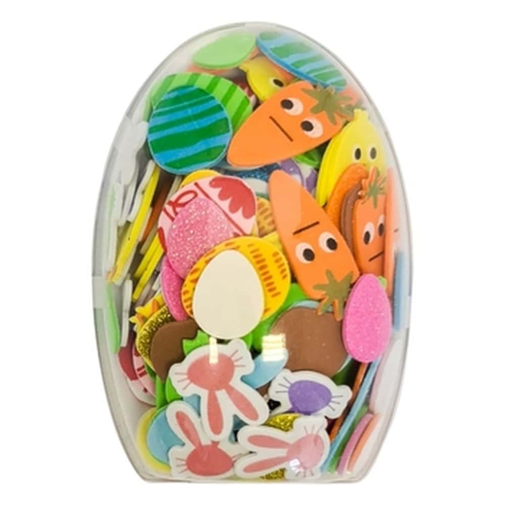 Foam stickers in egg - 150 pieces of creative fun