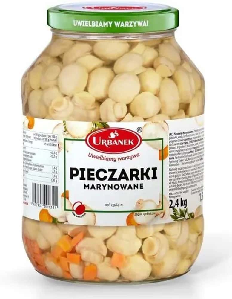 Urbaniak Marinated Mushrooms - 2.4 kg perfect for salads