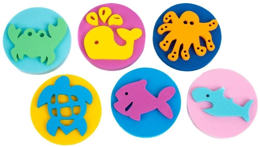 Fandy Children's Stamps - Sea Animals 6 Pieces - creative fun