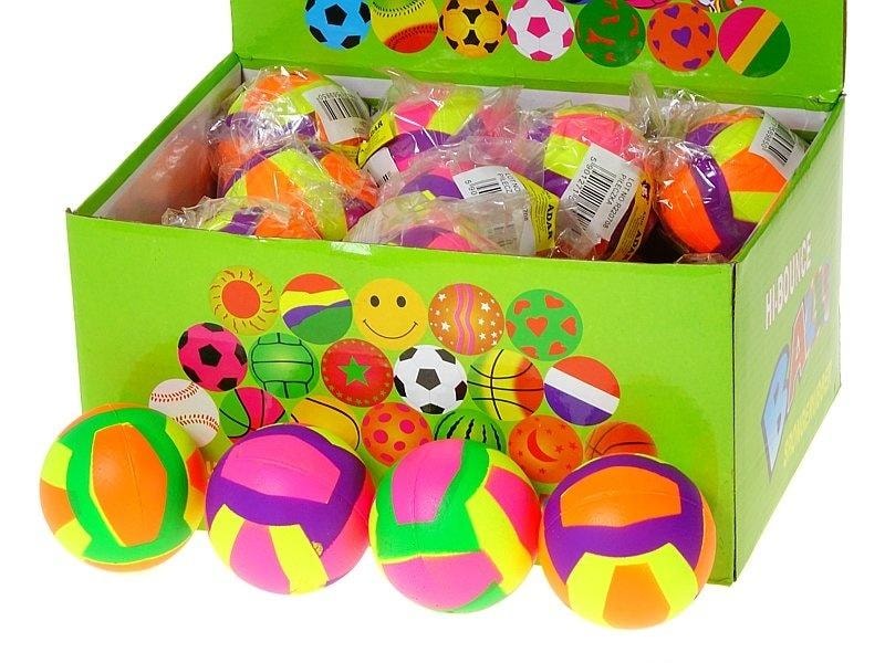 Hard foam ball 6.3cm MIX - ideal for playing and exercising