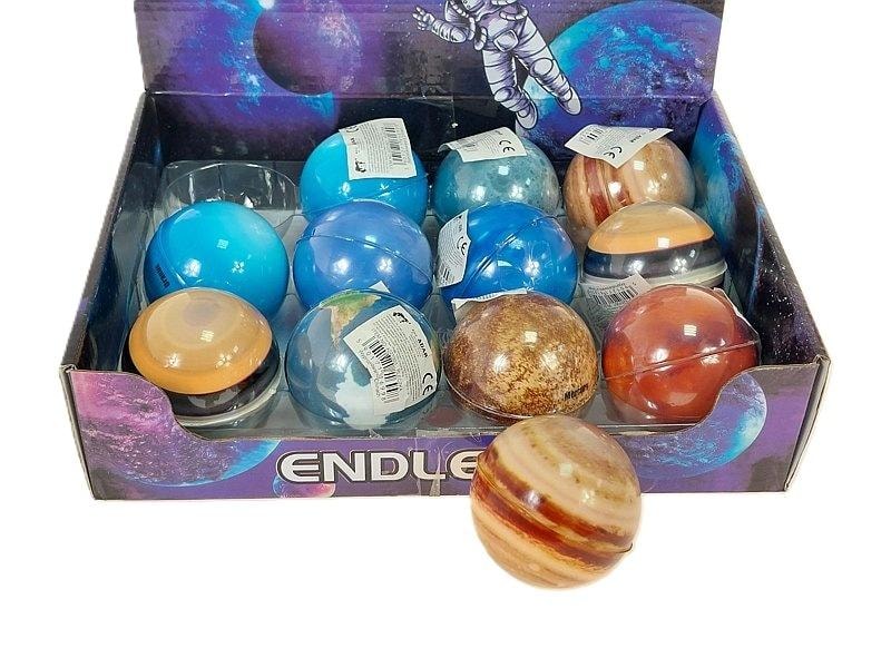 Planet Rubber balls 6 cm - set of 12 pieces perfect for playing