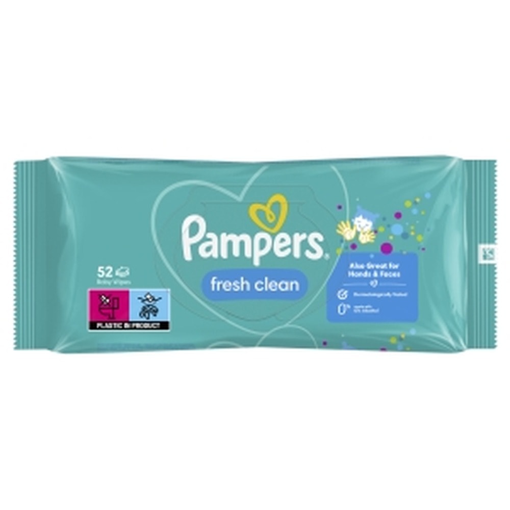 Pampers Fresh Clean - Wet Wipes 52 pieces