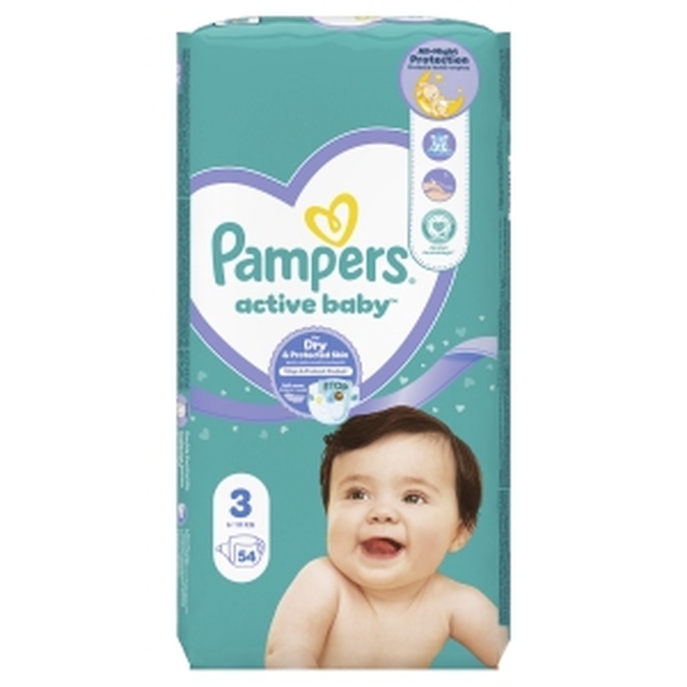 Pampers Premium Care Diapers Size 3 (6-10 kg) - 54 pieces for your baby