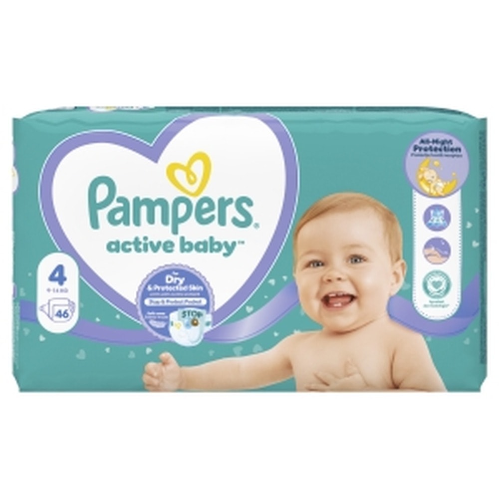 Pampers Premium Care Diapers - Size 4 (9-14 kg) for your baby's comfort