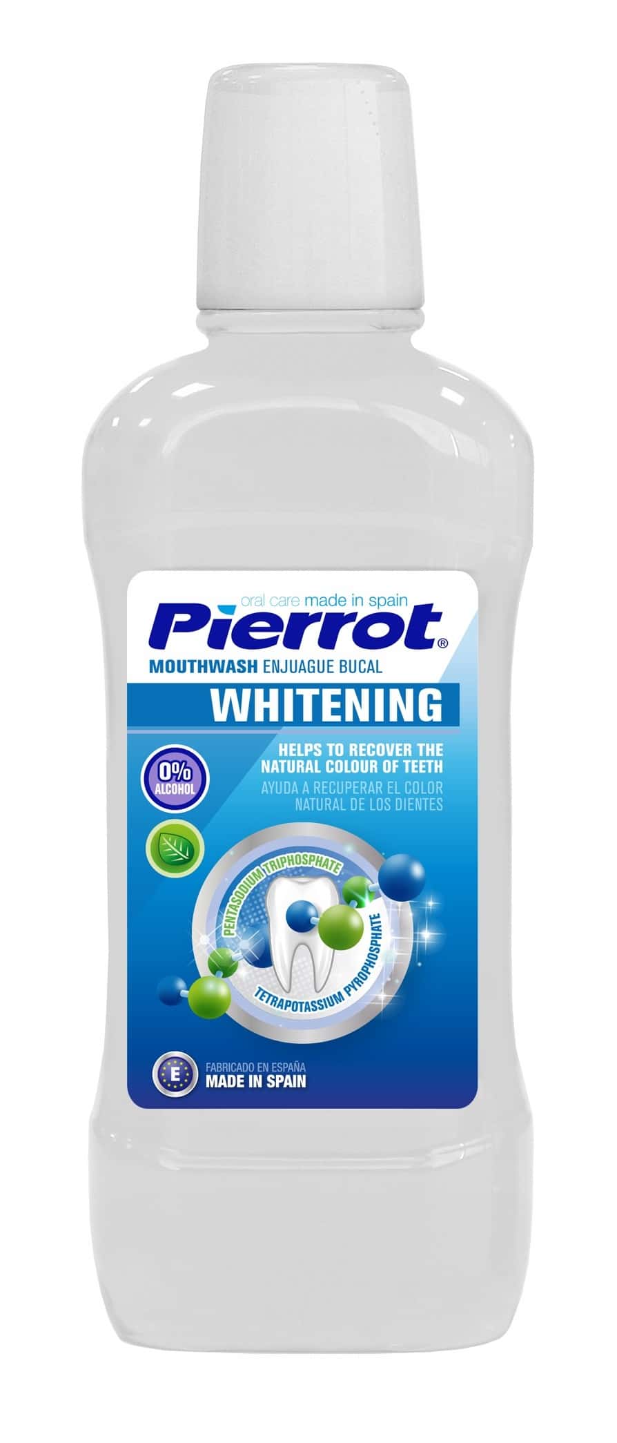 Pierrot Whitening Mouthwash - 500 ml for a dazzling smile