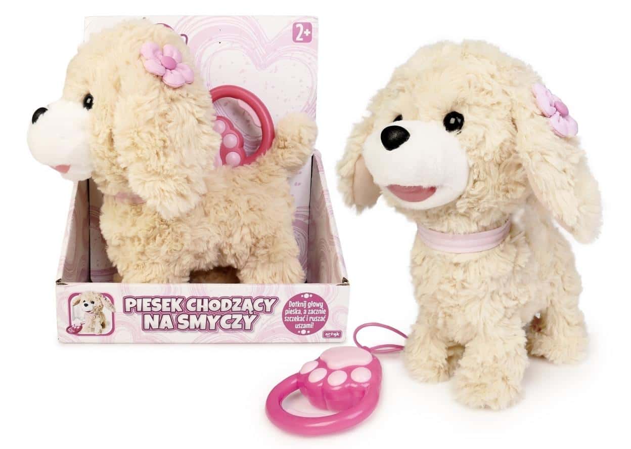 Walking dog on a leash mix - interactive toy for children