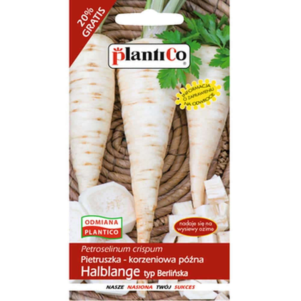 Plantico Parsley Halblange - late root variety for storage