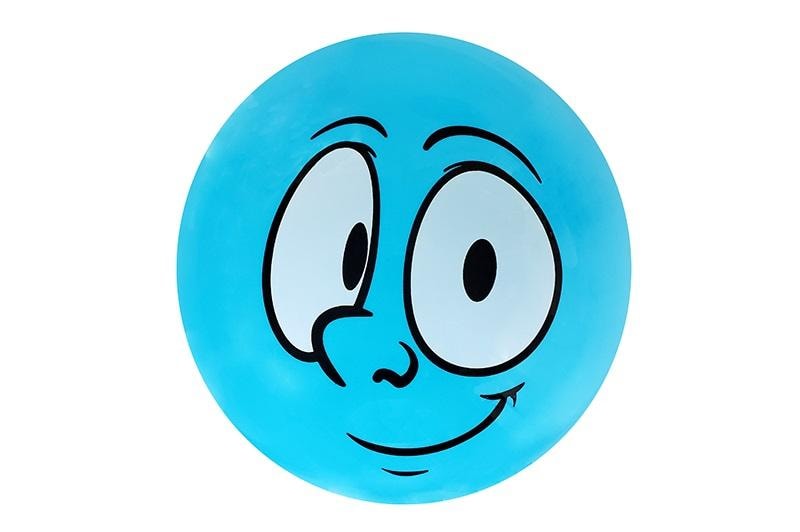 Artyk PVC Ball 230 mm - Blue Smiley Face for Children