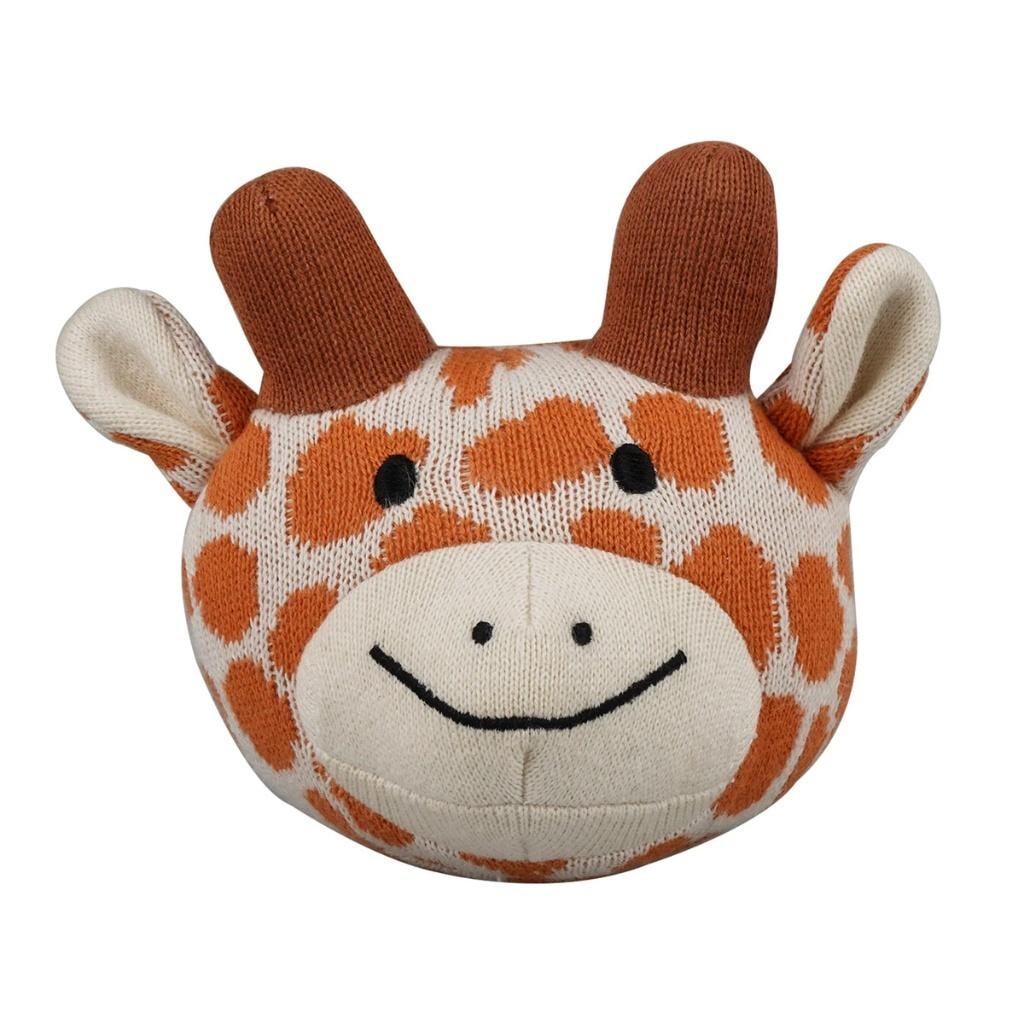 Barbo Toys Soft wool ball with rattle Giraffe - toy for children