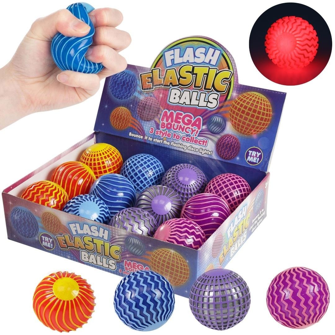 Ball patterns glowing elastic color mix - ideal for playing