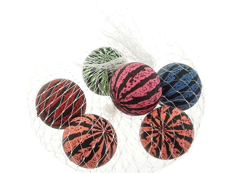 Rubber balls - 6 pieces perfect for playing