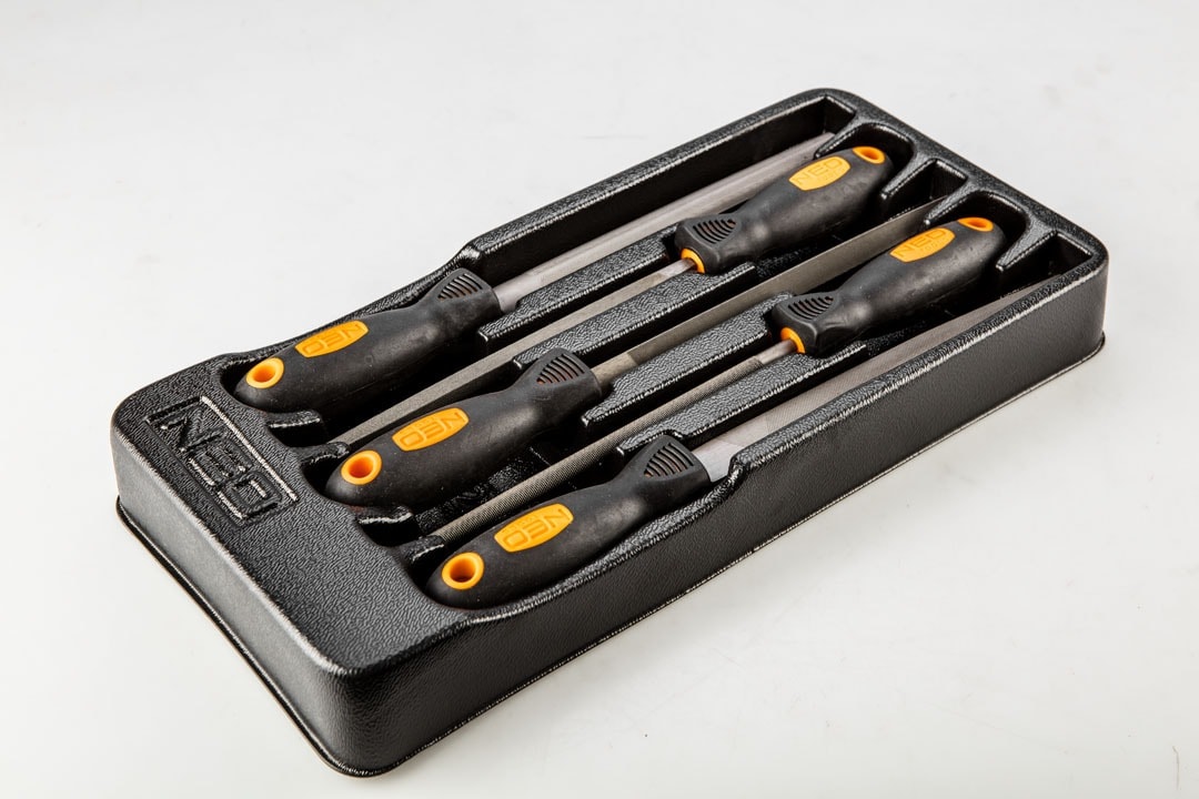 NEO Metal files - set of 5 pcs with insert, precision tools