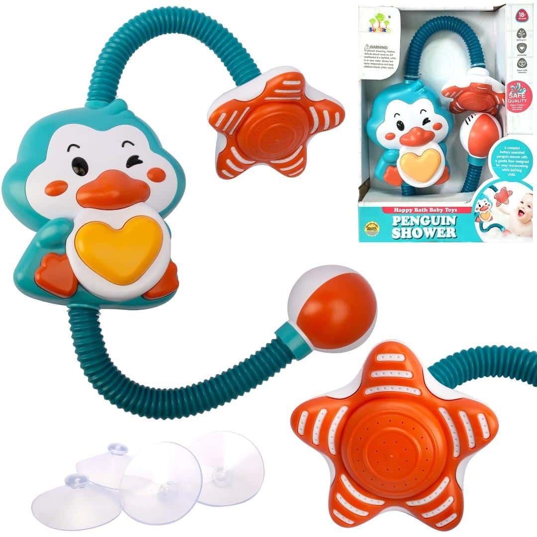 Happy Bath Baby Toys Penguin - Interactive shower for children's bath