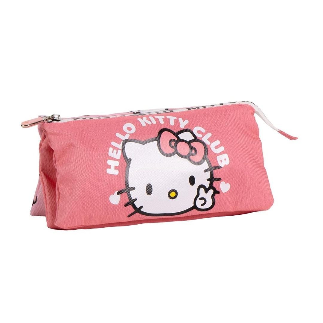 Hello Kitty 3-Compartment Pencil Case - perfect for school