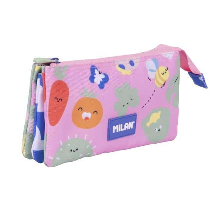 Milan Pencil case 5 compartments Green&Grow - ideal for school