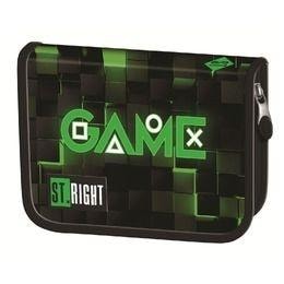 St-Majewski Double pencil case without equipment Green Game