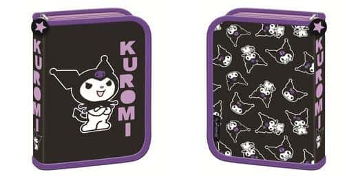 Kuromi Double flap pencil case without equipment - black style and functionality
