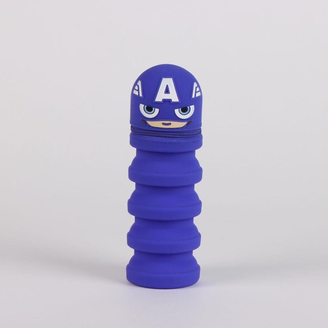 Captain America Rubber Pencil Case Expandable - perfect for Marvel fans