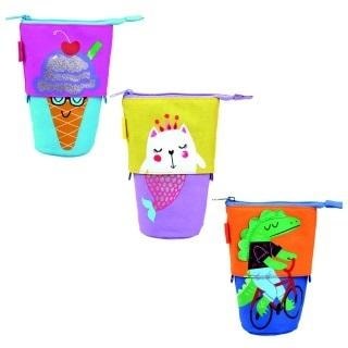 Keyroad Standing pencil case cosmetic bag MIX colors - ideal for school